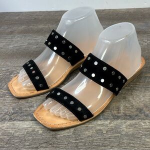 Dolce Vita “Hikari” Studded Slide Sandals – Black – Size 8.5